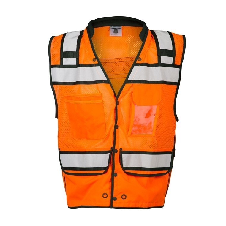 Kishigo: High Performance Surveyors Snap Vest, Size: 2XL