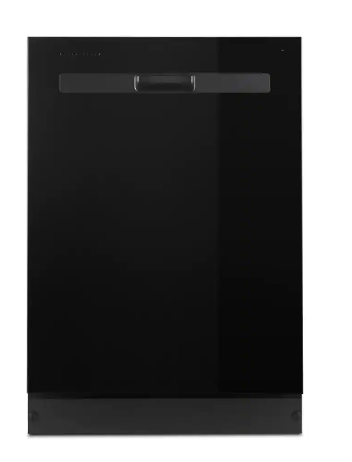 Whirlpool: 24 in. in Black Top Control Dishwasher, Color: black