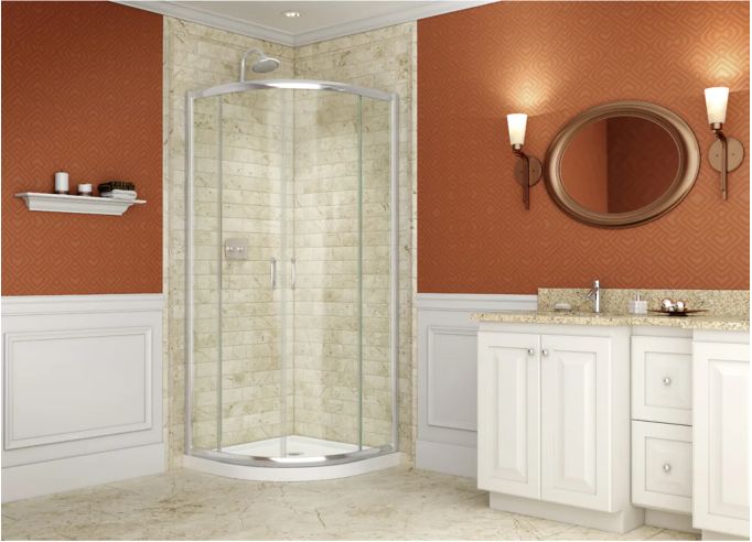 Dreamline Prime 36-3/8&quot; x 36-3/8&quot; Frameless Sliding Shower Enclosure