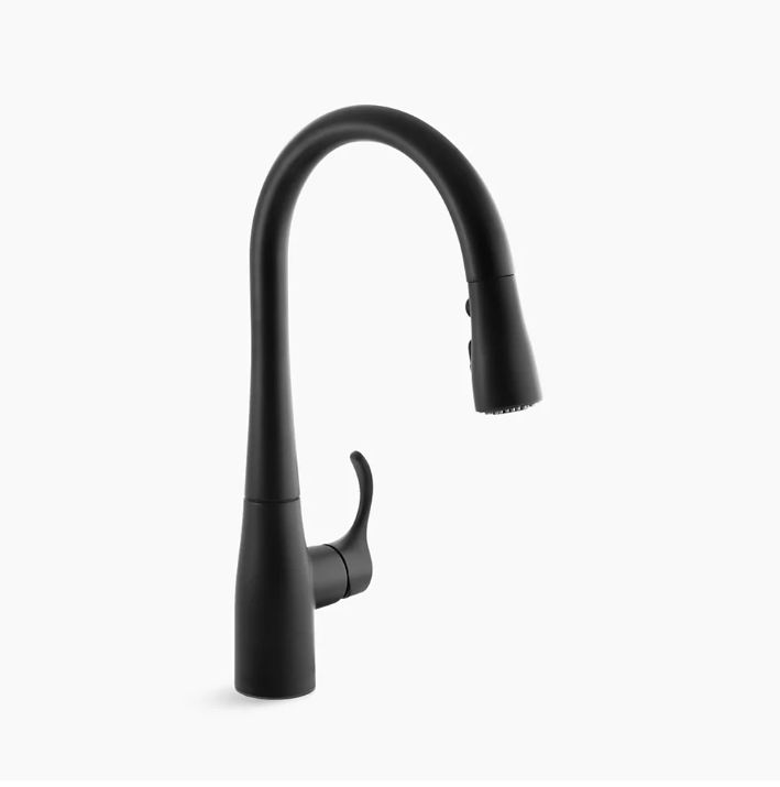 Kohler: Simplice™ Compact pull-down kitchen sink faucet with three-function sprayhead