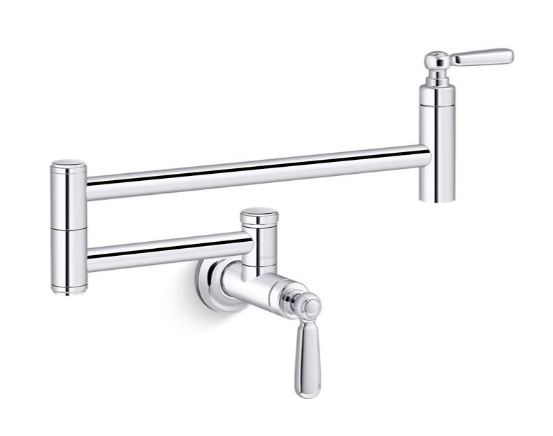 Kohler: Edalyn™ by Studio McGee Wall-mount pot filler (Polished Chrome)