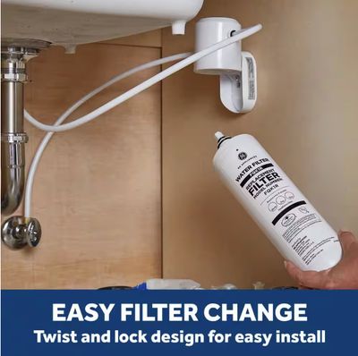 GE: Under Sink Single Stage High Flow Water Filtration System