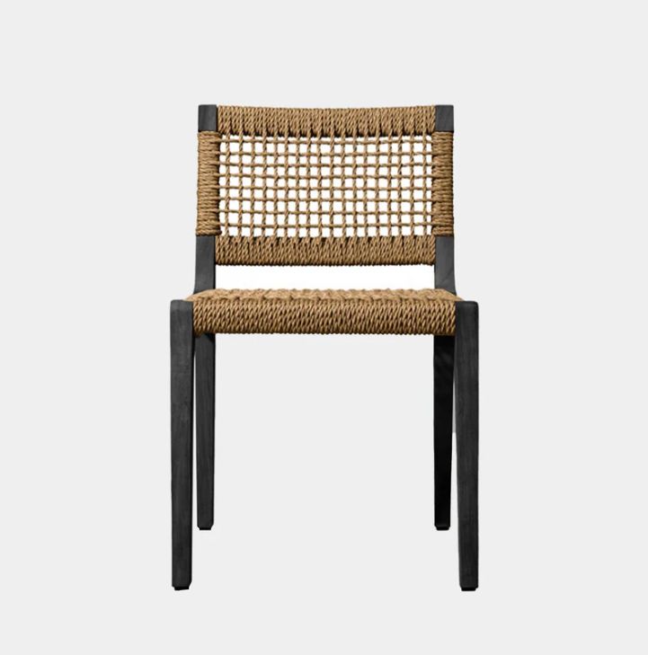 Harbour Outdoor: MLB Armless Dining Chair (Charcoal)