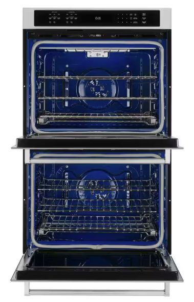 Kitchenaid: 30 in. Double Electric Wall Oven Self-Cleaning with Convection in Stainless Steel