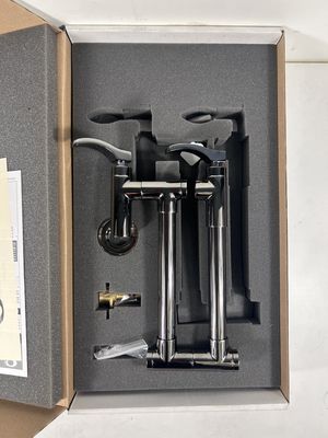 California Faucets: Dual Handle Pot Filler (Black Nickel)