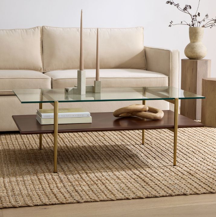 West Elm Mid-Century Art Display Coffee Table + End Tables