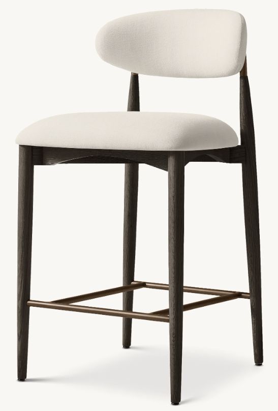 Restoration Hardware: Arno Bar Stool, Color: Natural/Oak Bronze
