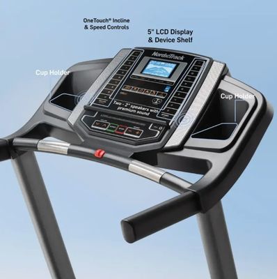 NordicTrack T 6.5 S; Treadmill for Running and Walking with 5” Display and SpaceSaver Design - Black