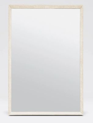 David Rectangular Faux Shagreen Mirror