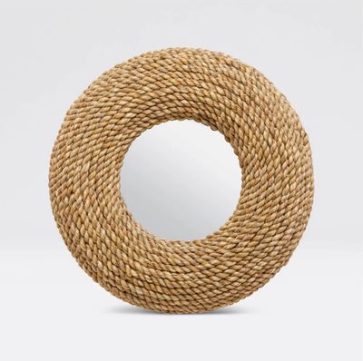 Cohen Round Roped Seagrass Mirror