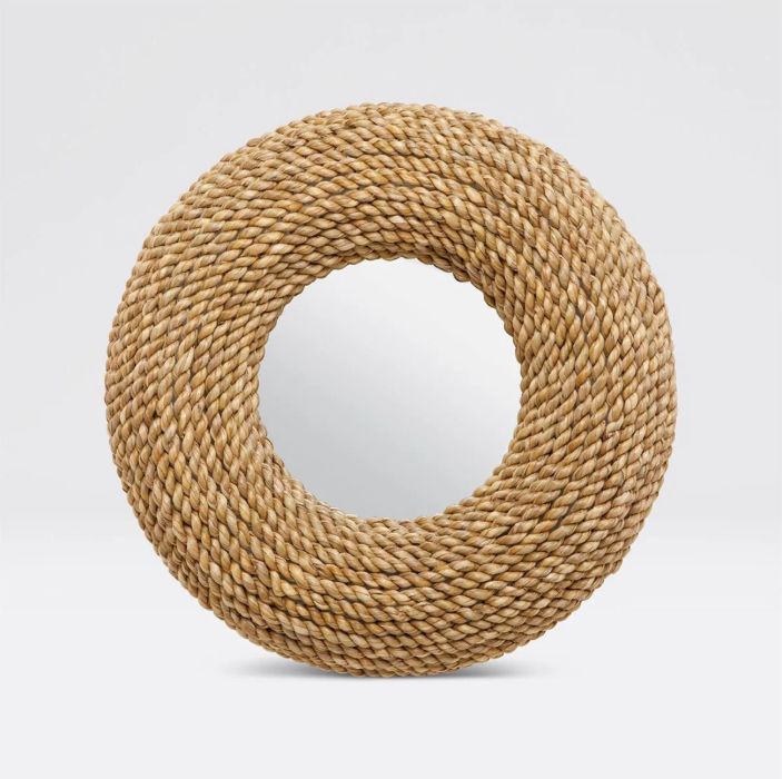 Cohen Round Roped Seagrass Mirror