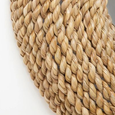 Cohen Round Roped Seagrass Mirror