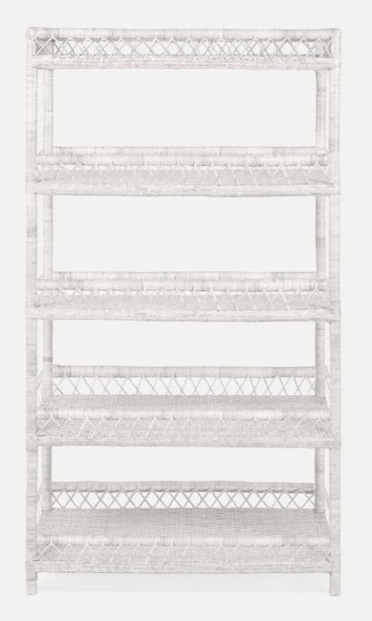 Elwood Woven Flat Rattan Bookcase