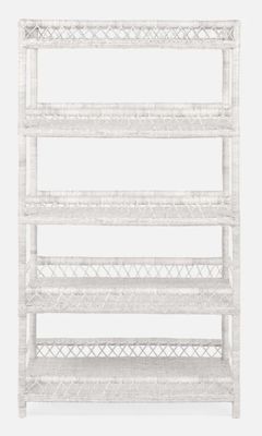Elwood Woven Flat Rattan Bookcase