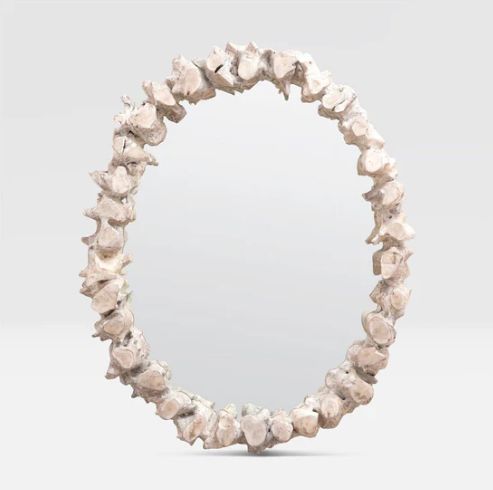 Tamas Oval Teak Mirror