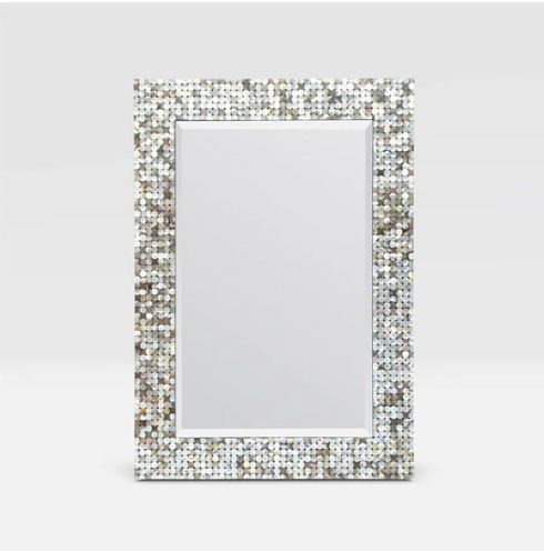 Zale Octagonal Shell Tile Pattern Mirror