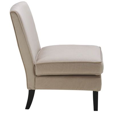 Olivia Upholstered Accent Chair w Foot Rest