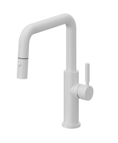 Pull-Down Kitchen Faucet with Button Sprayer