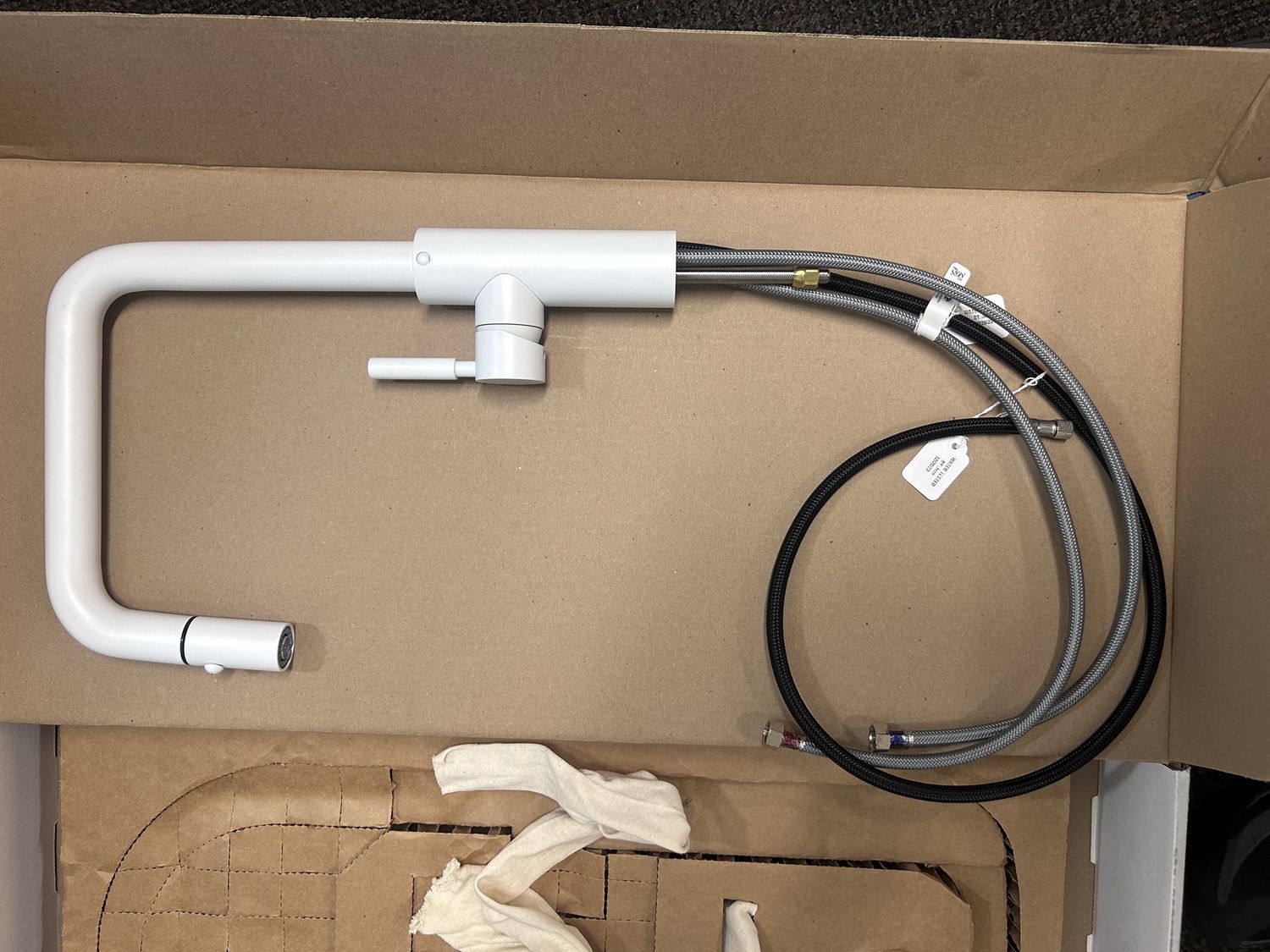 Pull-Down Kitchen Faucet with Button Sprayer