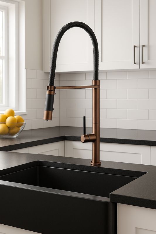 Culinary Pull-Out Kitchen Faucet with Button Sprayer