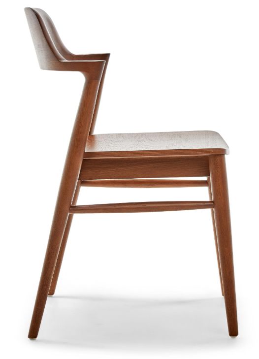 Mid-Century Modern Low-Back Dining Chair