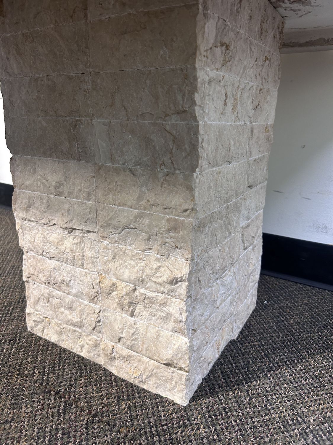 Vintage Travertine End Tables (set of 2)