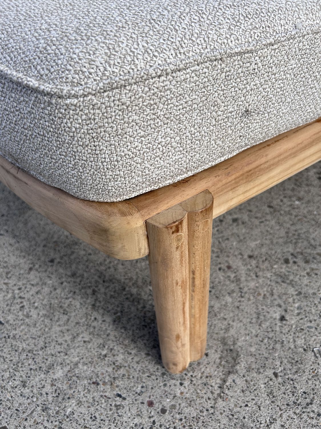 Cove Teak Sunlounger