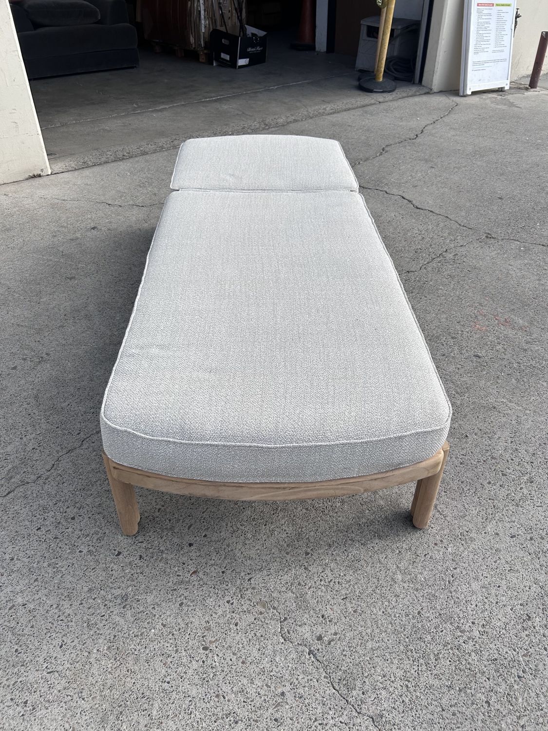 Cove Teak Sunlounger