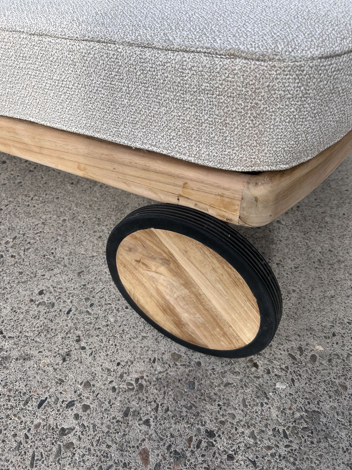 Cove Teak Sunlounger