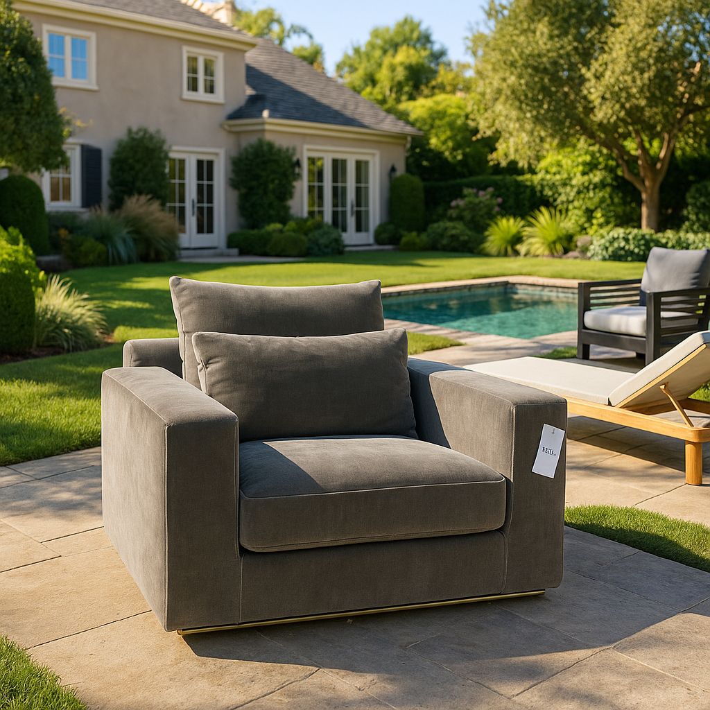 Ocean Lounge Chair, Color: Dark Grey