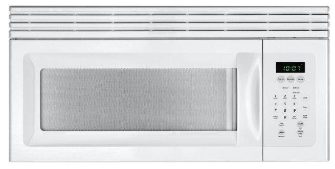 1.5-cu ft 900-Watt Over-the-Range Microwave with Sensor Cooking (White)