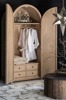 Elba Mindi Wood Storage Cabinet