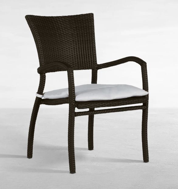 Skye Woven Resin Wicker Outdoor Arm Chair