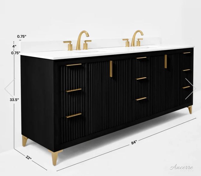 84&quot; Turlington Bathroom Double Vanity