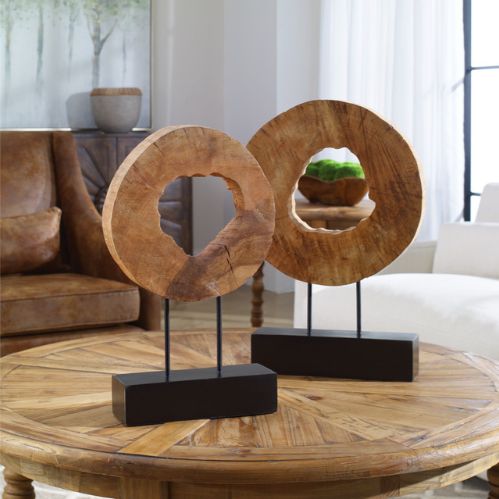 Ashlea Wooden Sculptures (2 Pieces)