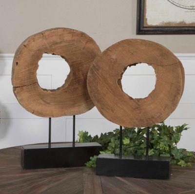 Ashlea Wooden Sculptures (2 Pieces)