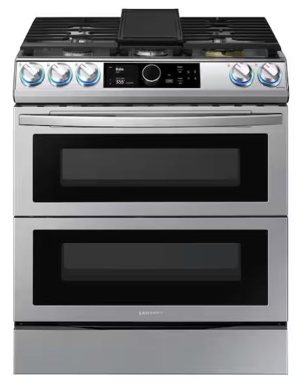 30 in. 5-Burner Slide-in Dual Fuel Range in Fingerprint Resistant Stainless Steel with Air Fry and Flex Duo