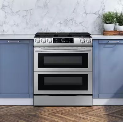 30 in. 5-Burner Slide-in Dual Fuel Range in Fingerprint Resistant Stainless Steel with Air Fry and Flex Duo