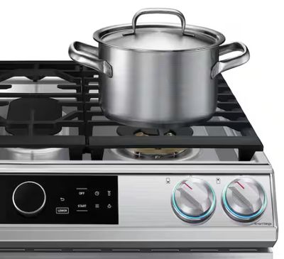 30 in. 5-Burner Slide-in Dual Fuel Range in Fingerprint Resistant Stainless Steel with Air Fry and Flex Duo