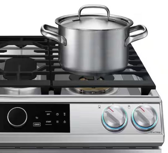 30 in. 5-Burner Slide-in Dual Fuel Range in Fingerprint Resistant Stainless Steel with Air Fry and Flex Duo