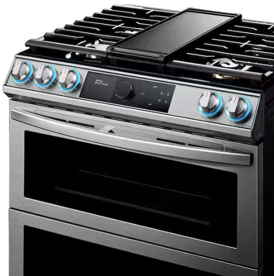 30 in. 5-Burner Slide-in Dual Fuel Range in Fingerprint Resistant Stainless Steel with Air Fry and Flex Duo