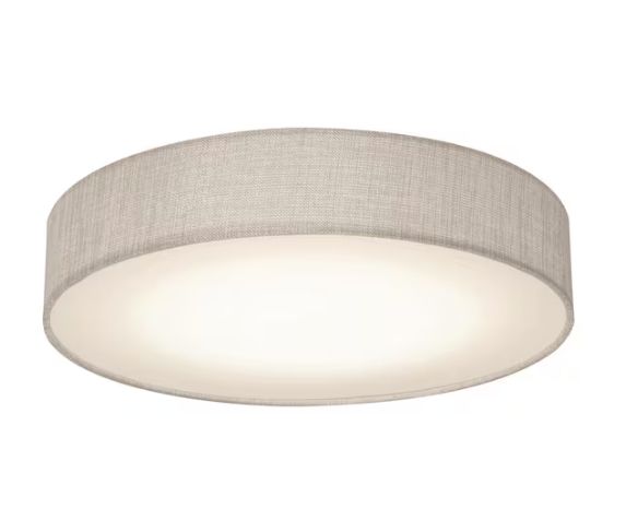 Ashland 20 in. 1-Light White LED Flush Mount