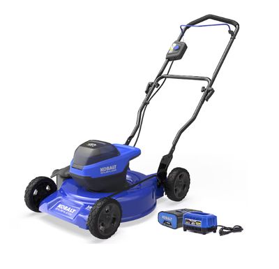 Kobalt 40-volt , ( 1 ) 4 Ah 19-in Push Battery Walk Mower
