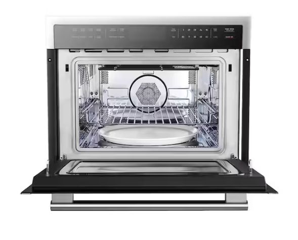 1.6 cu. ft. Electric Convection Wall Oven &amp; Microwave Combo in Stainless Steel, 24 in.