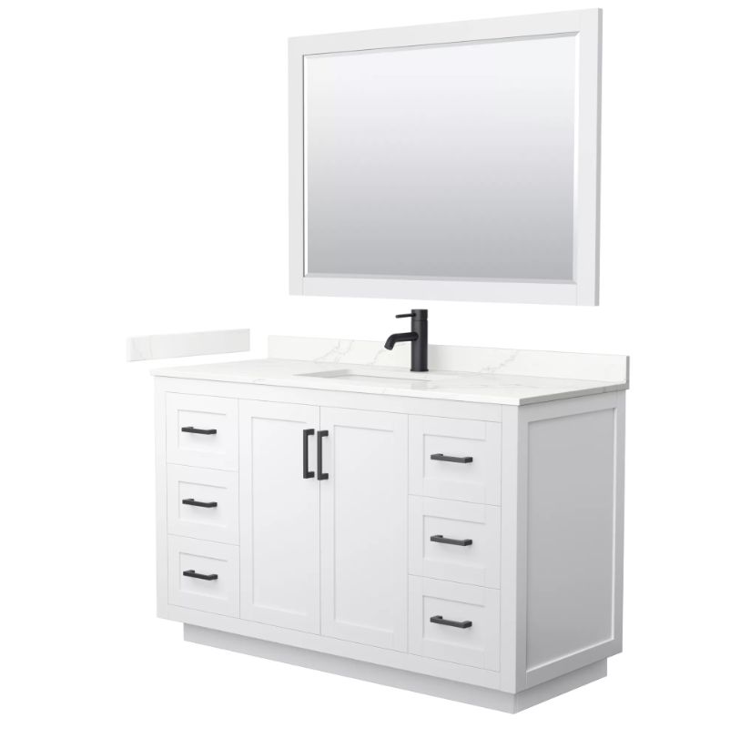 Miranda 54" Single Vanity by Wyndham Collection - White