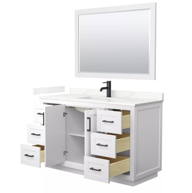 Miranda 54" Single Vanity by Wyndham Collection - White