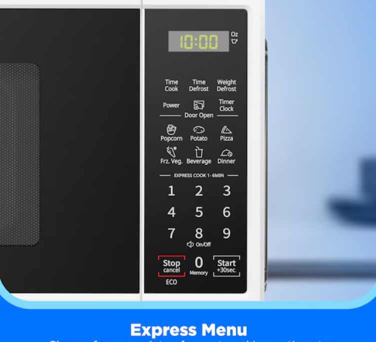 Midea 0.7-cu ft 700 -Watt Countertop Microwave ( White )