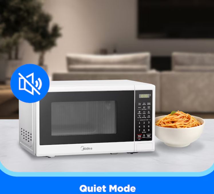 Midea 0.7-cu ft 700 -Watt Countertop Microwave ( White )