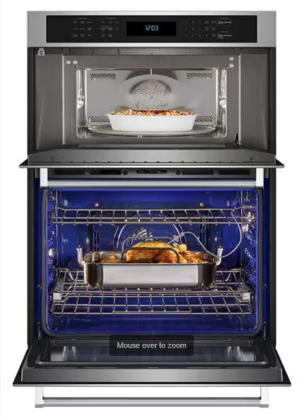 KitchenAid Microwave/Oven Combo 30" Combination Microwave Wall Ovens with Air Fry Mode