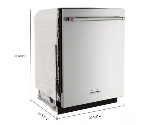 24 in. Built-In Tall Tub Dishwasher in PrintShield Stainless with Third Rack